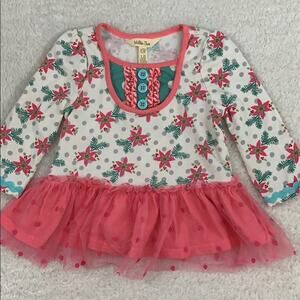 Matilda Jane Gently Gently Long Sleeve White/Pink/Blue Tunic